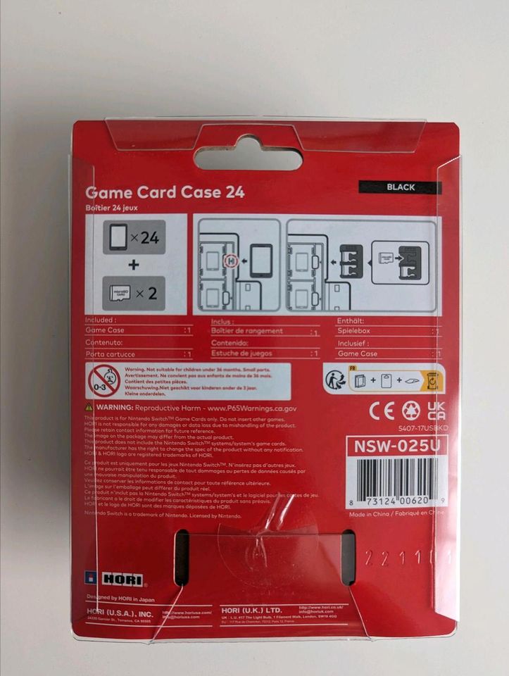 Game Card Case - Nintendo switch in Ense