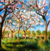 Claude Monet - Frühling in Giverny m96097 120x120cm Ölgemälde Berlin - Treptow Vorschau