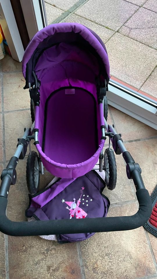 Puppen Kinderwagen von Bayer Design, lila in Westerkappeln