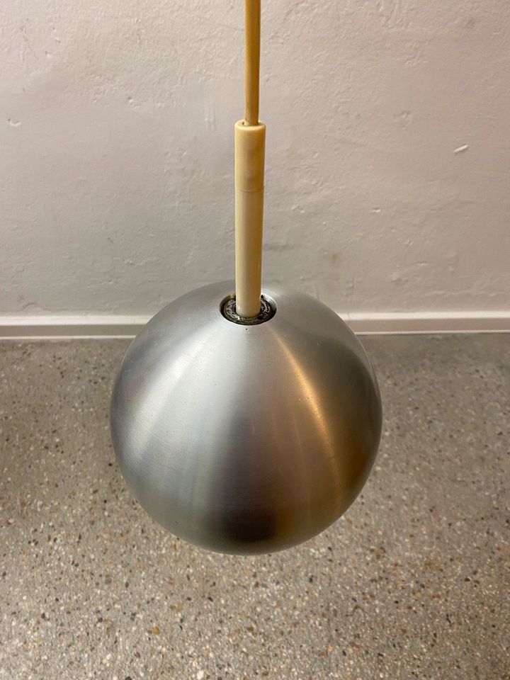 * 1v3 DECKENLAMPE STAFF ALU KUGEL 1970er VINTAGE SPACE AGE in Berlin