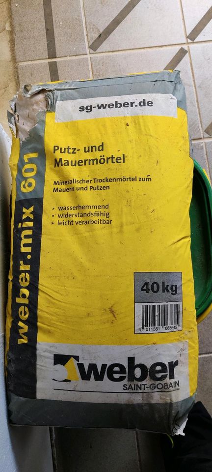 Putz- und Mauermörtel, Weber Mix 601, 40 kg in Nordrhein-Westfalen -  Baesweiler | eBay Kleinanzeigen ist jetzt Kleinanzeigen