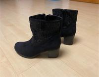 Schicke Stiefeletten mit Strasssteinen Samt Glitzer Glamour Party Thüringen - Greiz Vorschau