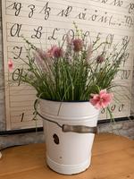 rosa Wiesenblumen u. Gräser künstlich in Schale Shabby Landhaus Köln - Bocklemünd/Mengenich Vorschau