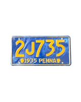 1935 Kennzeichen Nummernschild USA Penna Pennsylvania original Stuttgart - Stuttgart-West Vorschau