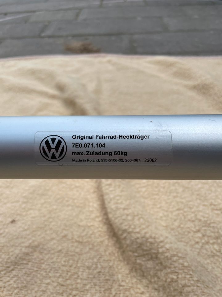 VW T6 Heckklappenfahrradträger 7E0071104 in Wabern