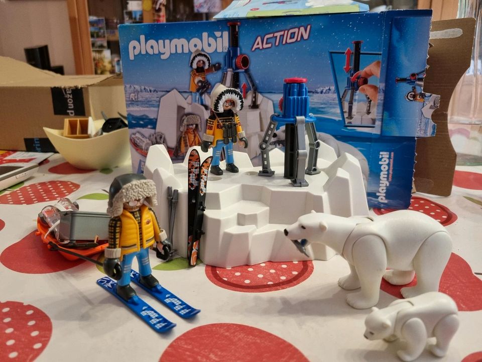 Playmobil 9056 Action Polar Ranger Eisbär Winter Weihnachten in Altenberg Sachs