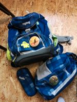 Ergobag Schulranzen mit Sportrucksack und Mäppchen blau Dresden - Schönfeld-Weißig Vorschau