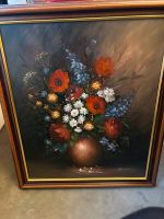 Altes  Ölgemälde Blumenvase signiert Jonathan Dresden - Niedersedlitz Vorschau