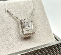 Diamant Collier mit HRD Zertifkat in 750 / 18 Karat Weißgold Nordrhein-Westfalen - Moers Vorschau