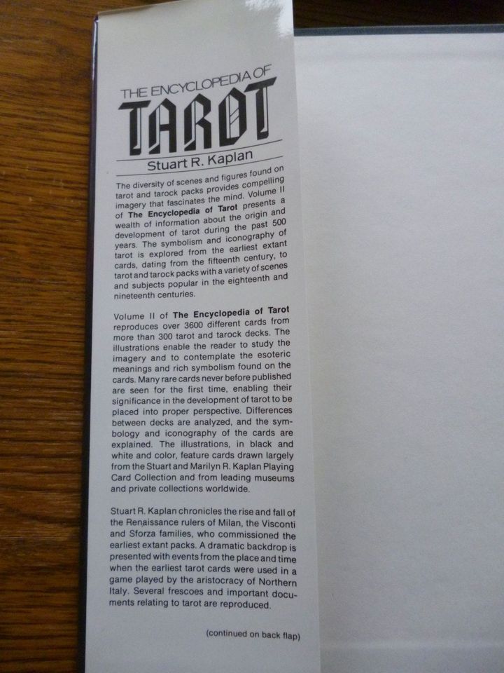 The Encyclopedia of Tarot Volume 1 - 4 (RAR) von Stuart R.Kaplan in Alpenrod