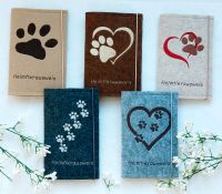 Hülle Heimtierausweis / Impfpass personalisierbar Handmade Hund Niedersachsen - Ganderkesee Vorschau