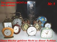 Nr.1 ) 11 ältere Uhren/Wecker,Handaufzug und Batterie,ab 15€ Schleswig-Holstein - Norderstedt Vorschau