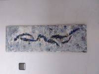 Acryl-Leinwand-Bild 90 x 30 x 3 mit Struktur türkis/blau/taupe Nordrhein-Westfalen - Plettenberg Vorschau