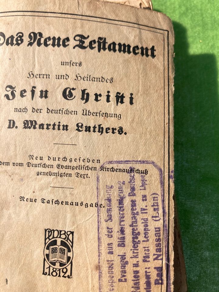 1. Weltkrieg „Das neue Testament“ in Klausdorf