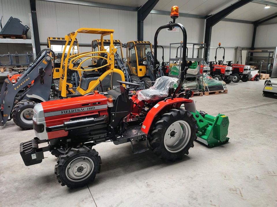 Kleintraktor Fieldtrac 180 D Servo + Schlegelmulcher NEU in Auderath