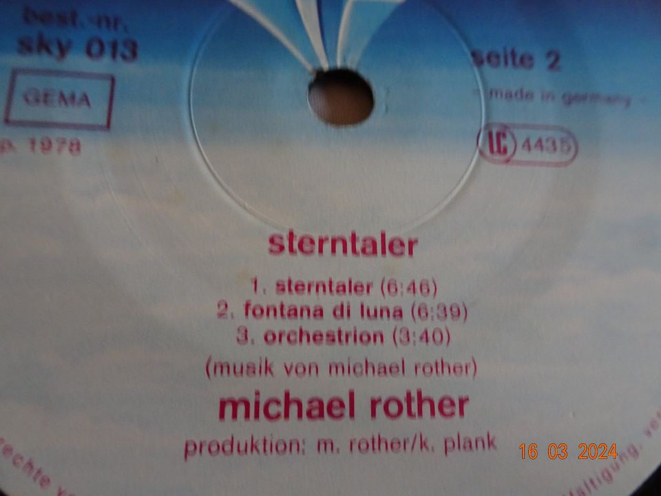 Michael Rother Vinyl-LP"Sterntaler Flammende Herzen" Zustand VG- in Georgsmarienhütte