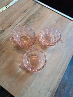 5 kleine Glasschälchen retro rosa Hessen - Glashütten Vorschau