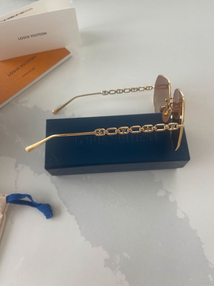 My LV Louis Vuitton Chain Round Sonnenbrille in Lohfelden