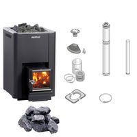 Harvia 20 Pro SL Komplettset inkl. WHP1500 Schornstein + 20 Kilogramm Saunasteine + Saunaofen - Holzofen - Sauna - BimSchV 2 - holzbefeuert - Außenbefeuerung Fasssauna Saunafass Gartensauna Außensauna Nordrhein-Westfalen - Steinhagen Vorschau