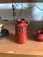 Jasba Henkel Vase , rot Keramik Erdbeere Muster  , vintage Vase Schleswig-Holstein - Kiel Vorschau