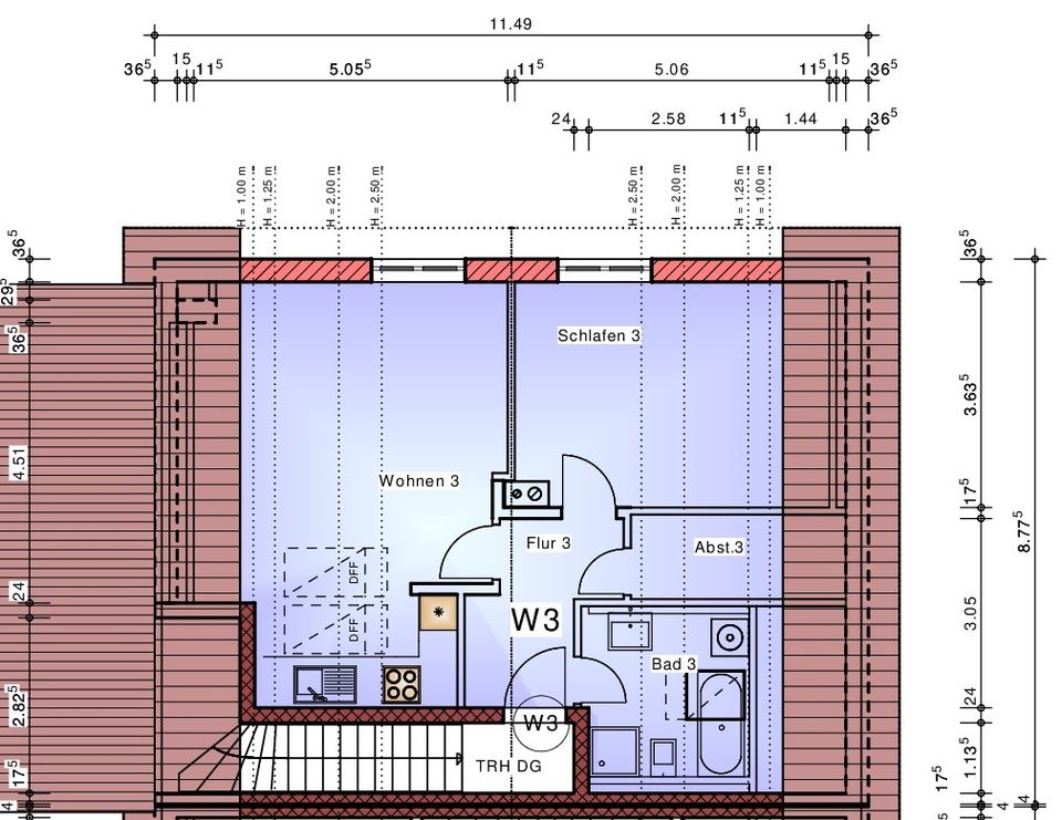 Sofort bezugsfrei! Sehr gepflegte 4-Zimmer-Maisonette-Wohnung (OG + DG) in Altfraunhofen