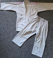 Judoanzug weiß rosa Streifen Adidas Jacke + Hose Gr. 140 Brandenburg - Premnitz Vorschau