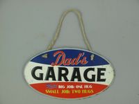 Dad's Garage - Wandschild (Gestanzt) Blechschild 30x17cm Krummhörn - Greetsiel Vorschau