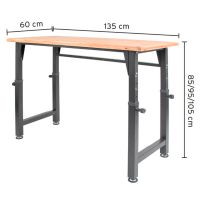 rikta Werkbank, höhenverstellbar, B 135 x H 85-105 x T 60 cm Rheinland-Pfalz - Treis-Karden Vorschau