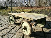 Massiver Stahlwagen, Deichselwagen, Plattformwagen, VEB, DDR Sachsen - Freiberg Vorschau
