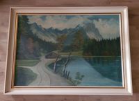 gerahmtes Gemälde Bild Gebirgssee 100 x 73 cm Niedersachsen - Thedinghausen Vorschau