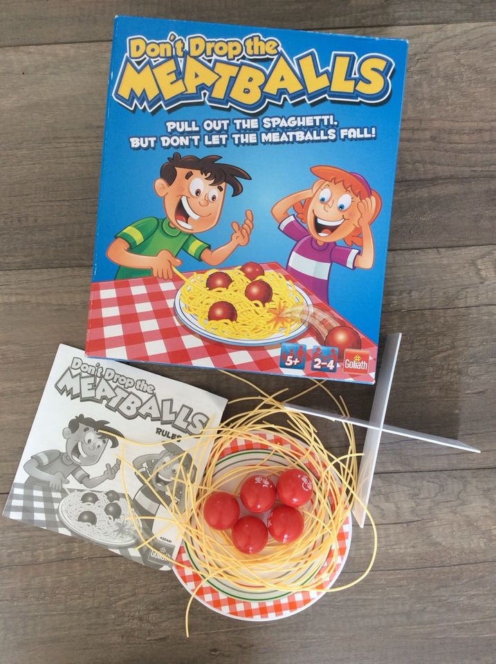 Spaghetti Spiel  meatballs Kinderspiel Geschicklichkeit Kosmokado in Wassenberg