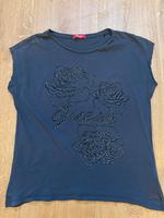 ❤️ Sommershirt Guess Anthrazit mit Glitzeraufdruck Gr. L ❤️ Sachsen - Zwickau Vorschau