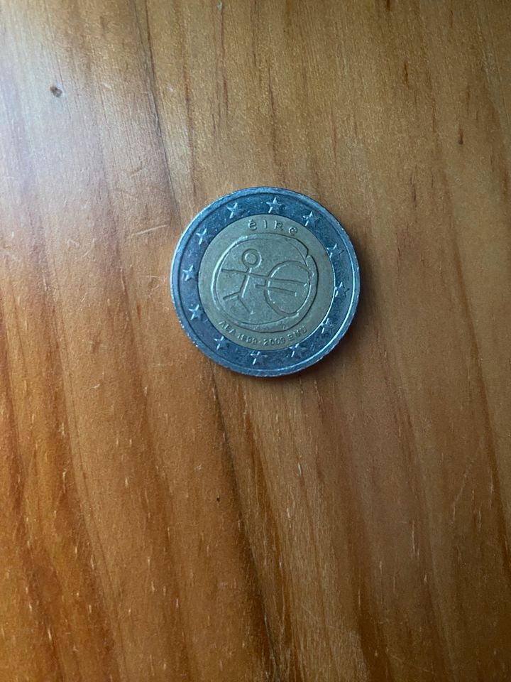 Seltene 2 Euro Münze Fehlprägung AEA EMU Irland 1999-2009 in Montabaur