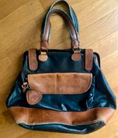 Borella Vintage Leder Handtasche, Shopper, Schwarz braun Pankow - Prenzlauer Berg Vorschau