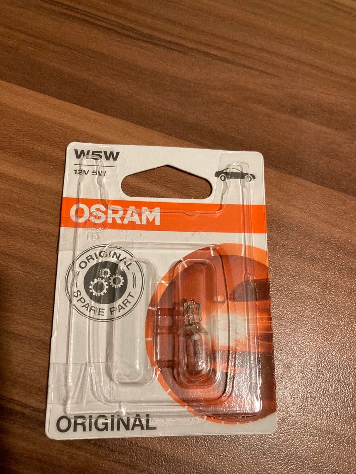 Osram W5W 12V 5W Standlicht in München - Berg-am-Laim