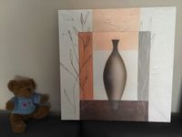 Wandbild Abstrakt Grazile Vase in Zartgrau Hessen - Pohlheim Vorschau