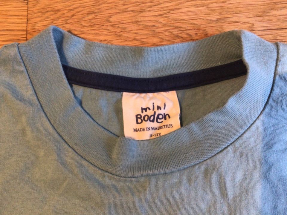 Mini Boden ⭐️ Shirt aquablau Gr. 146 152 ⭐️ Krokodil in Frankfurt am Main