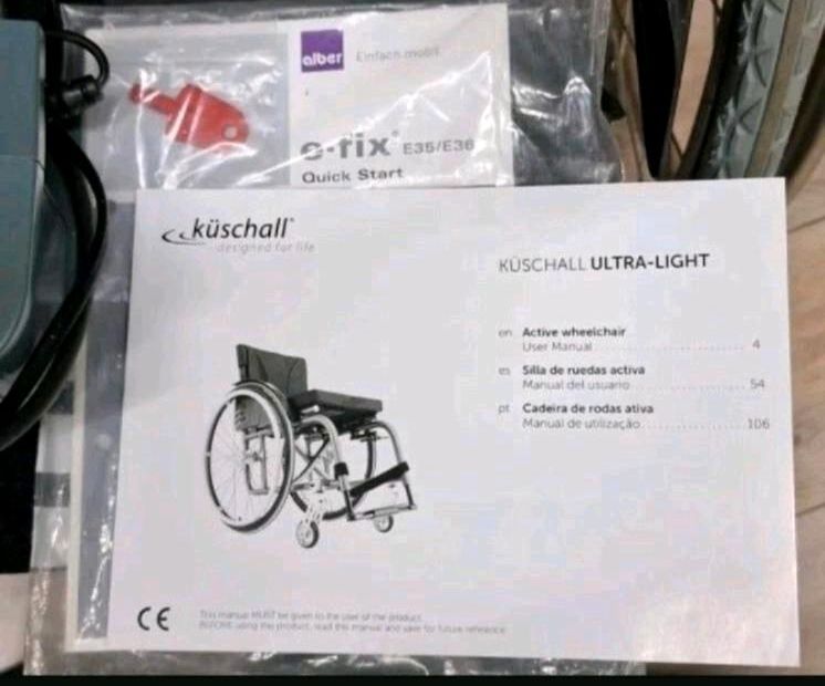 Alber e-fix E 35,Küschall Ultra Light Rollstuhl **Neuwertiger Zus in Schwetzingen