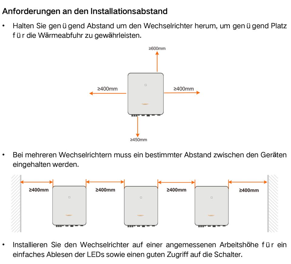 SUNGROW SH5.0 RT PCS / Hybrid Wechselrichter mit Notstrom in Aalen