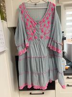 Tredy XXL Sommerkleid grau pink Saarland - Merzig Vorschau