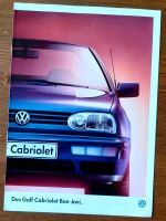 Prospekt VW Golf III ( 3 ) Cabriolet Cabrio Bon Jovi 1996 Niedersachsen - Hildesheim Vorschau