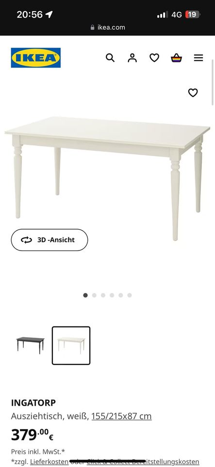 Ikea Esstisch + 4 Stühle in Frankfurt am Main