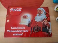 Coca Cola Blechschild 21x30cm sehr gut erhalten Santa Claus Nordrhein-Westfalen - Würselen Vorschau