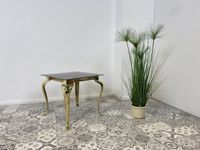 WMK Pompöser Vintage Couchtisch aus goldfarbenem Metallgestell und Glasplatte # Glastisch Wohnzimmertisch Metalltisch Beistelltisch Coffee Table Gold Chippendale # Lieferung möglich Friedrichshain-Kreuzberg - Friedrichshain Vorschau