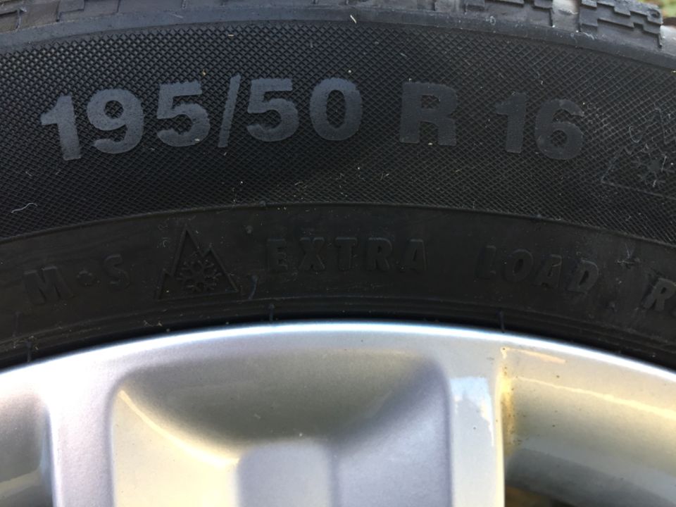 4x Audi A1 Winterräder auf orig. Audi Alufelge/Conti 195/50 R16 in Neustadt am Rübenberge