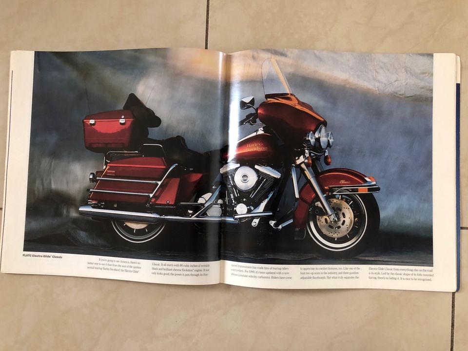 Harley Davidson Glanzprospekt 1989 in Homburg