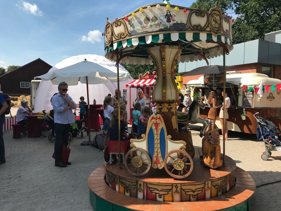 Kindergeburtstag Jahrmarkt Karussell Hüpfburg Büchsenwerfen Lukas in Magdeburg