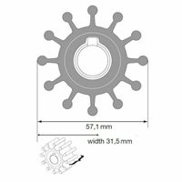 SPX Johnson Pump 09-801B Impeller, NEO, KEY, Service Kit Berlin - Spandau Vorschau