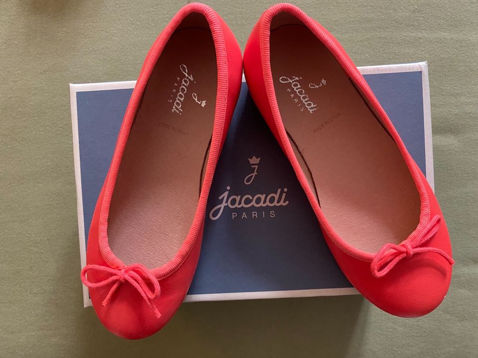 Jacadi Ballerinas, Gr. 28, korallenrot, NEU mit OVP in München