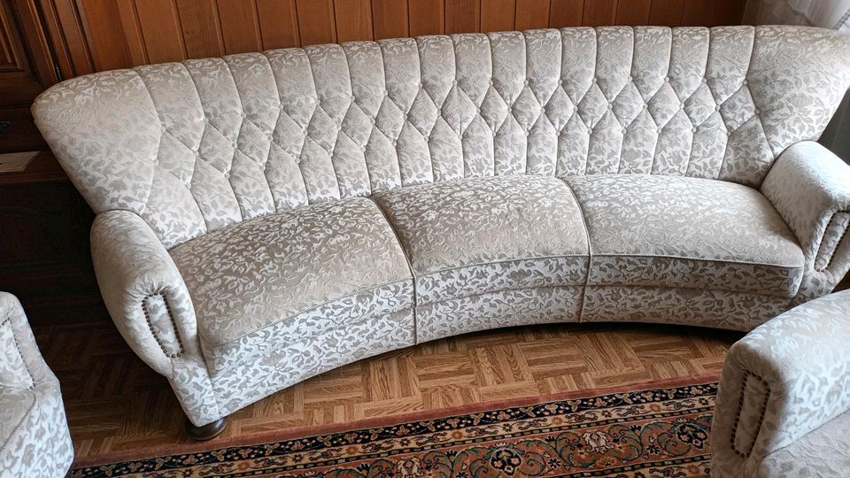 Clubgarnitur Rundsofa + 2 Sessel Vintage 1970er  Couch Clubsessel in Mülheim (Ruhr)